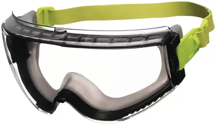 Bestseller Vollsichtschutzbrille Avatar Plus EN166,EN170,UKCA schwarz/grün,klar Neoprenband