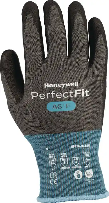 Sonderangebot Schnittschutzhandschuhe Perfect Fit Gr.9 blau/schwarz EN 388 PSA II HONEYWELL VE: 10 Paare