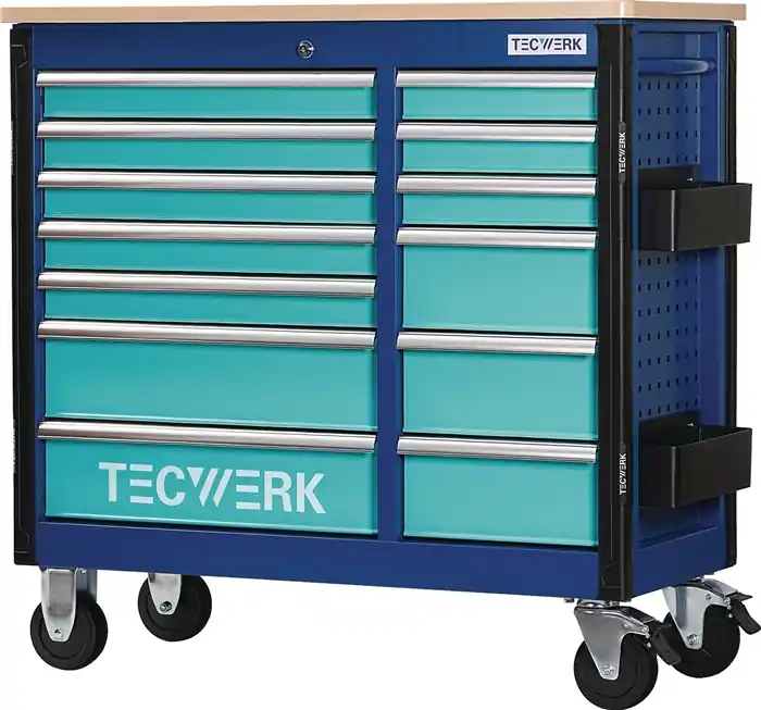 Expressversand Rollwerkbank PLUS 2.0 S Außen-B1150xT500xH1015mm Schubl.13 30kg 500kg TECWERK