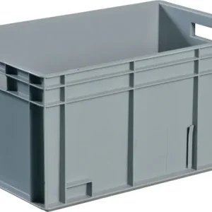 Günstig Transportbehälter L600xB400xH170mm grau PP Durchfassgr.Seitenw.geschl.TECWERK