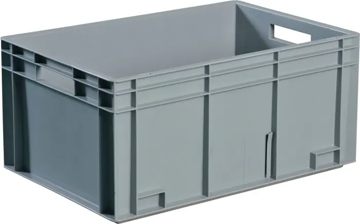 Günstig Transportbehälter L600xB400xH170mm grau PP Durchfassgr.Seitenw.geschl.TECWERK