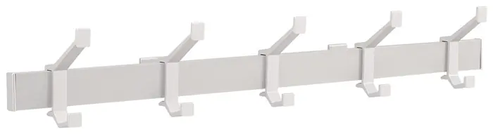 Wandgarderobe Alu.F1 ma silber 5 Hut-/Mantelhaken L.730mm Neu