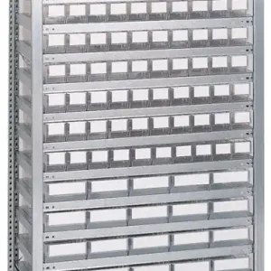 Steckregal H2000xB1000xT400mm Grundregal 16 Stahl-Bd.90x3,30x4 transp.TECWERK Rabatt