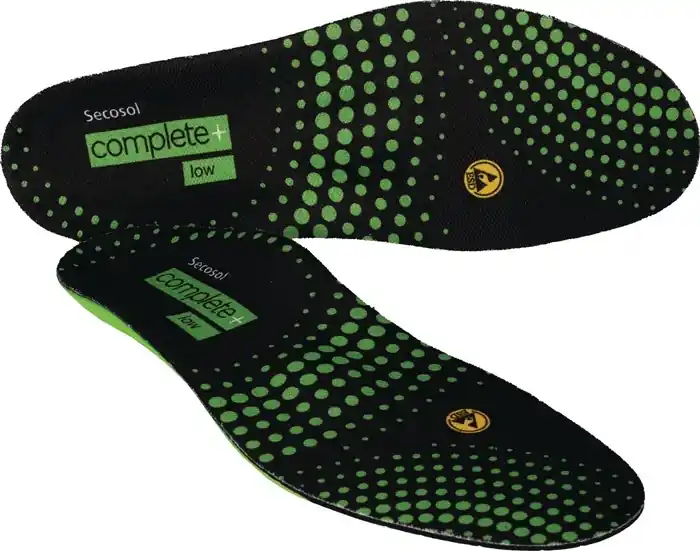 Einlegesohle SECOSOL® COMPLETE+ LOW Gr.35 schwarz/grün Neue Ware