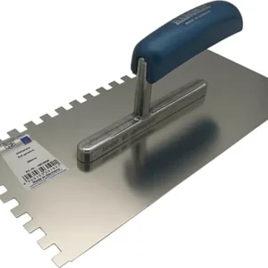 Glättekelle L.280mm B.130mm Buchenholzgriff Zahn 12x12mm rostfr.VA HAROMAC Expressversand
