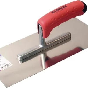 Glättekelle L.280mm B.130mm 2K-Griff Zahn 8x8mm rostfr.VA HAROMAC Rabatt