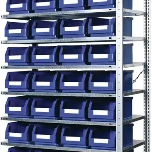 Steckregal H2000xB1000xT400mm Anbauregal 10 Stahl-Bd.40xGr.4 blau KAPPES Mega-Angebot