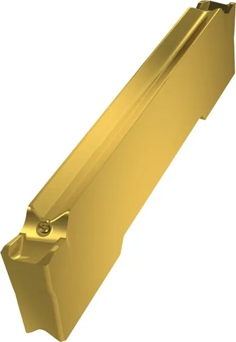 Wendeschneidplatte ISO GL2-D200G02L12-PR:G8330 Breite 2mm PVD beschichtet Gold VE: 10 Stück Expressversand