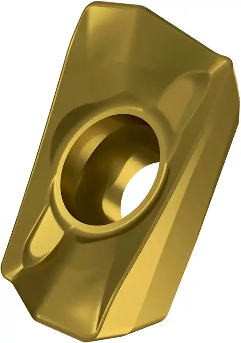 Highlight Fräswendeschneidplatte ISO ADMX 160616PR-R:M8330 D.4,5mm PVD beschichtet Gold VE: 10 Stück