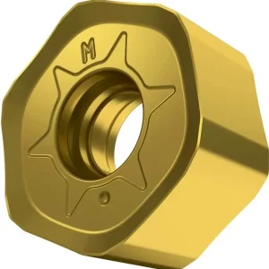 Preisreduziert Fräswendeschneidplatte ISO HNGX 0604ANSN-M:M6330 D.3,7mm PVD beschichtet Gold VE: 10 Stück