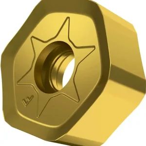 Rabatt Fräswendeschneidplatte ISO HNGX 0906ANSN-F:M8340 D.4,9mm PVD beschichtet Gold VE: 10 Stück