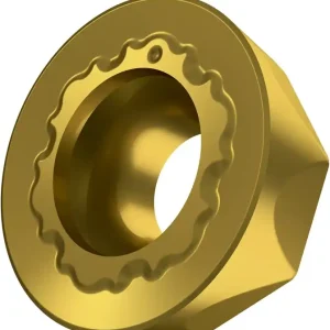 Ausverkauf Fräswendeschneidplatte ISO RCMT 10T3MOSN-R:M8330 D.3,9mm PVD beschichtet Gold VE: 10 Stück