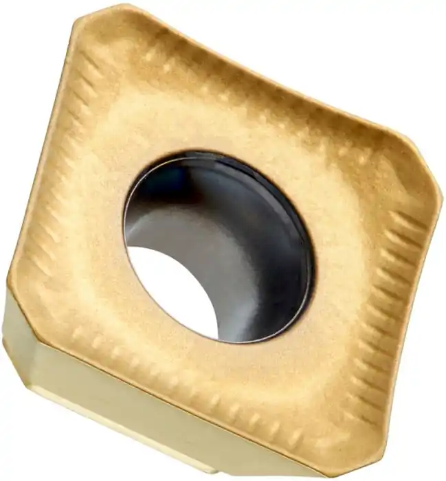 Sofort Bestellen Fräswendeschneidplatte ISO SEMT 09T3AFSN:M8330 D.3,5mm PVD beschichtet Gold VE: 10 Stück