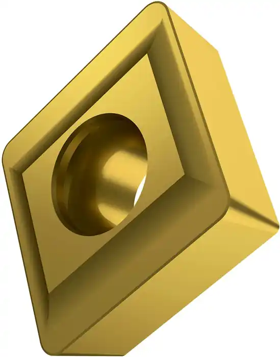 Wendeschneidplatte ISO CCMX 060304S-TS1:M8330 D.2,8mm PVD beschichtet Farbe Gold VE: 10 Stück Ausverkauf