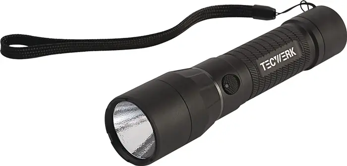 LED-Taschenlampe 100-3000 lm High Performance Torch Li-ion schwarz TECWERK Bestpreis