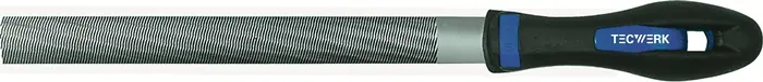 Werkstattfeile DIN 7261 L.250mm Q.25x7mm Hieb 1 Halbrund 2K-Ergo TECWERK Top-Seller