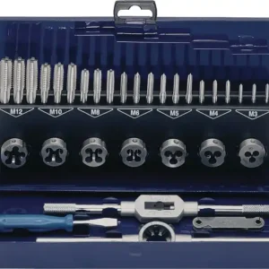 Rabatt Gewindeschneidzeugsatz M3-M12 32tlg.HSS Metallkass.TECWERK