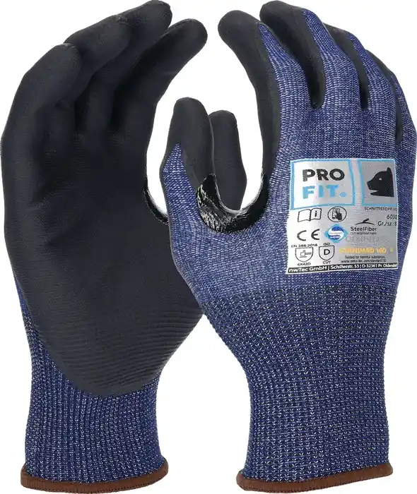 Schnittschutzhandschuhe Schnittstop Pro Gr.10 blau/schwarz EN 388 PSA II PRO FIT VE: 12 Paare Sofort Bestellen