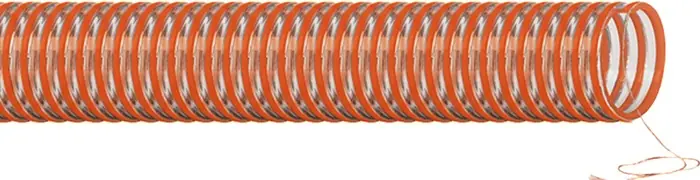 Versand Am Gleichen Tag Lebensmittelschl.NORPLAST PUR 386 SCIROPPO®/PU/FOOD/AS ID38mm Transp.AD46mmL.30m VE: 30 Meter