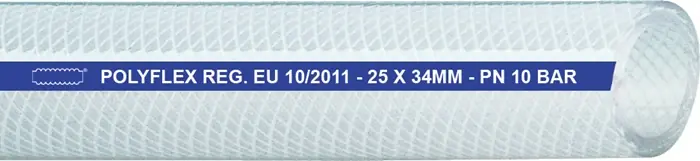 Druckluftschlauch POLYFLEX ID 12,0mm AD 21,0mm L.50m Transparent Wandst.4,5mm VE: 50 Meter Angebot