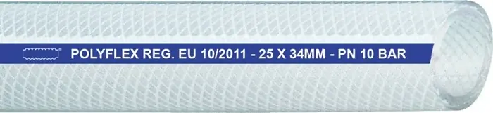 Druckluftschlauch POLYFLEX ID 13,0mm AD 19,0mm L.50m Transparent Wandst.3,0mm VE: 50 Meter Letzte Chance