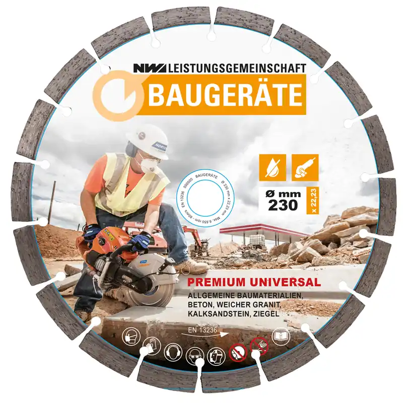 Norton Diamantscheibe 230 x 22,23 mm - Premium Universal 10 mm Online Kaufen