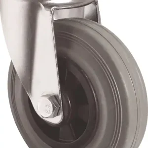 Aktuell Lenkrolle D.125mm Trgf.100kg Rückenloch PP Rollenlager VG grau TECWERK