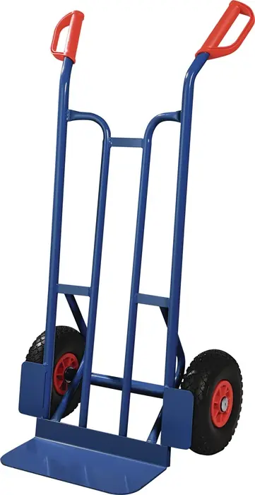 Sackkarre H.1150mm Schaufel-L150xB400mm PU-Bereifung Trgf.250kg blau TECWERK Preisknaller