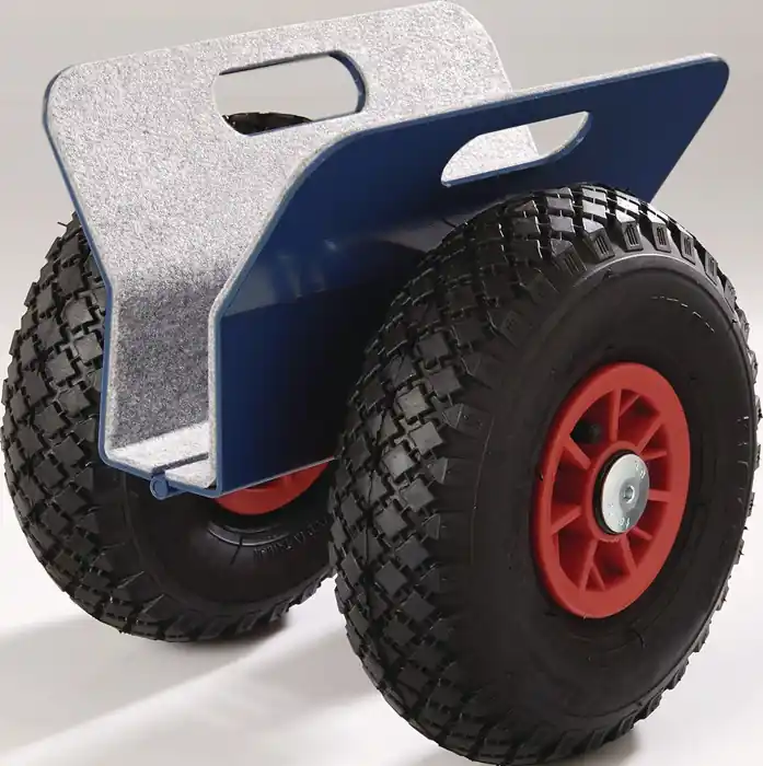 Plattenroller Außen-L300xB298xH305mm mit Klemmbacken Bereifung Luft Trgf.250kg Top-Seller