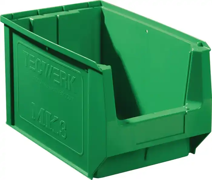 Sichtlagerkasten L350/300xB210xH200mm PE grün TECWERK VE: 10 Stück Knallerangebot