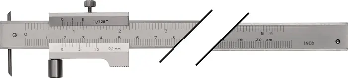 Streichmaß 400mm m.Laufrolle TECWERK Knallerangebot