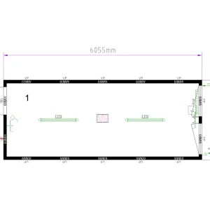 CONTAINEX Bürocontainer CLASSIC Line BM20' 6.055 x 2.435 x 2.800 mm Online Kaufen