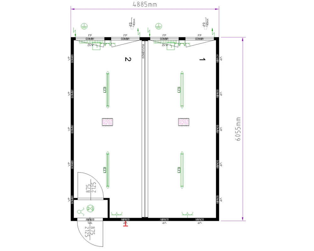 Online Kaufen CONTAINEX Doppelanlage CLASSIC Line DA42 20' 6.055 x 4.885 x 2.800 mm - inkl. Windfang