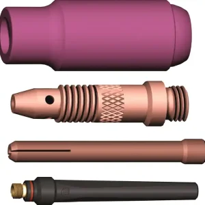 Jetzt Kaufen TIG-Zubehör-Set 4-tlg.in Ku.-Box WE 1,6mm A.BINZEL