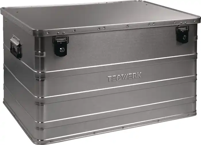 Aluminiumbox L790xB560xH475mm 184l m.Klappverschluss u.Zylinderschl.TECWERK Highlight