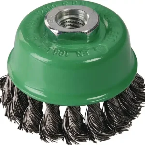 Topfbürste D.80mm Drahtstärke 0,5mm VA 8500min-¹ TECWERK Markenprodukt