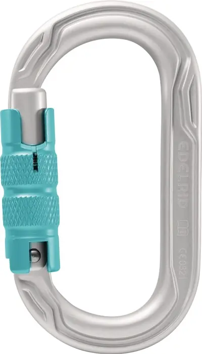 Karab.Oval Power 2500 Triple icemint L110xB64xDca.mm Alu.EN 12275,EN 362 EDELRID Markenware