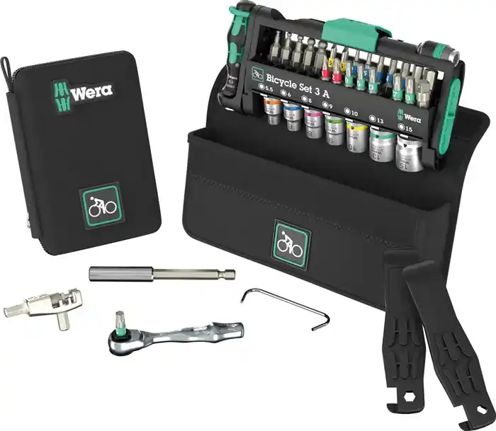 Super-Preis Bit-/Steckschlüsselset Bicycle Set 3 A 38-tlg.BZT PH/TORX®/Schlitz/6-KT.WERA