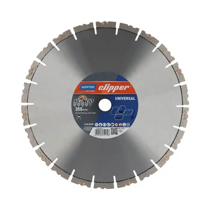 Neue Ware Diamanttrennscheibe Pro Unviersal Silencio D.350mm Bohr.25,4mm Seg.-B.3,1mm