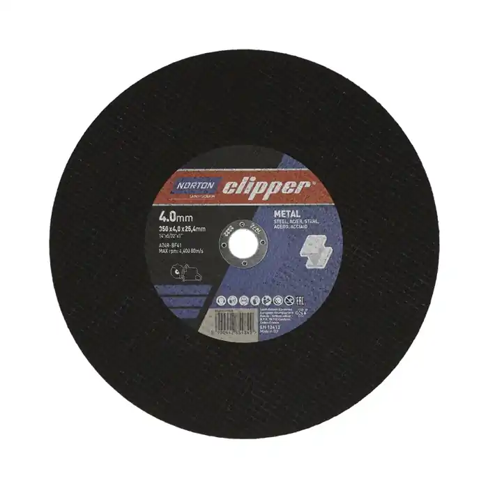 Trennscheibe D350x4,0mm Typ 41 Metall Bohr.25,4mm NORTON CLIPPER Meistverkauft