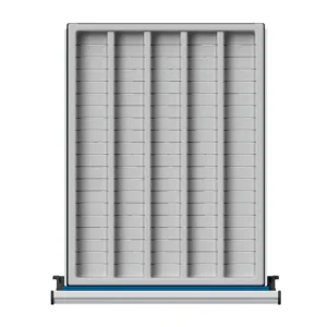 ULMIA Muldeneinsatz 5-muldig aus Kunststoff mit 10 Fachteilern für Schublade 410x540 mit Lochboden - ab FH90 Billig