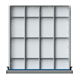 Neu Im Sortiment ULMIA 1/4 Teilung für Schublade 500x540 mit Lochboden - FH90-150 WH60