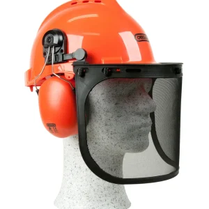 Oregon Forsthelm / Schutzhelm mit Visier und Gehörschutz - YUKON Orange Schneller Versand
