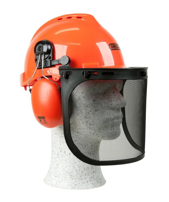 Oregon Forsthelm / Schutzhelm mit Visier und Gehörschutz - YUKON Orange Schneller Versand