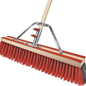Straßenbesen Bulldozer PET+Elaston L.600mm rot/schwarz PEGGY PERFECT Neue Kollektion