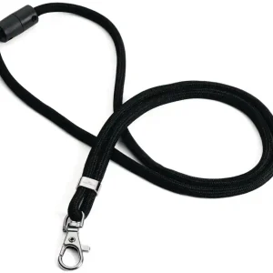 Rabatt Cliphalter JoJo rundgewebt m.Karab.Band-L.460mm schwarz DURABLE