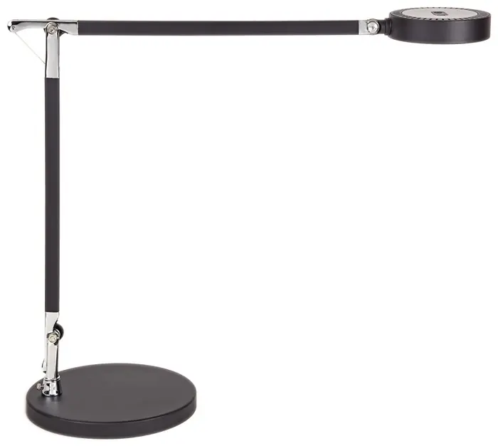 Markenware Schreibtischleuchte Alu.schwarz H.46,6cm Standfuß LED MAUL