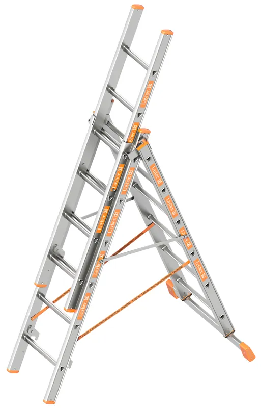 Angebot Layher Allzweckleiter 3-teilig TOPIC 1040 Aluminiumleiter