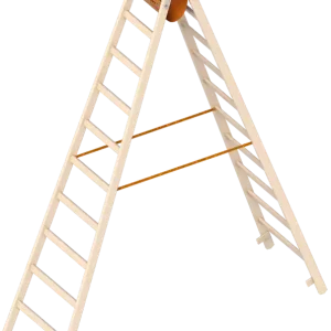 Layher Holzstehleiter 1038 beidseitig begehbar Top-Angebot