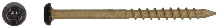 Fassadenschraube AR-coating C4 D4,5xL80mm bronzene Schraube/Kopf schwarz VE: 1600 Stück Solange Der Vorrat Reicht